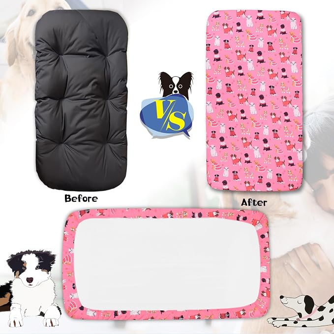 Replacement Dog Bed Covers Elastic Edged Washable Pet Bed Protector - Image 2