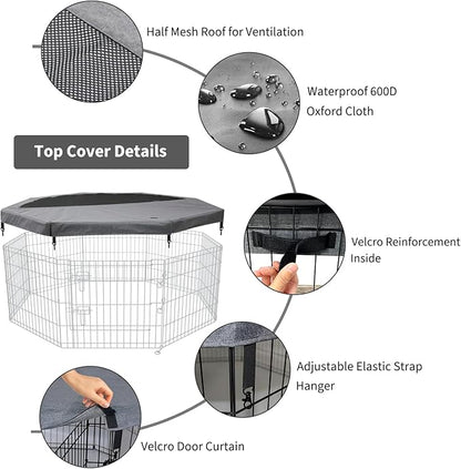 PETIME Top Cover Sun/Rain Proof Provide Shade and Security - Image 3