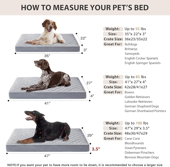 WNPETHOME Orthopedic XXL Dog Beds Large Sized Dog, Waterproof Extra Large Dogs - Image 6