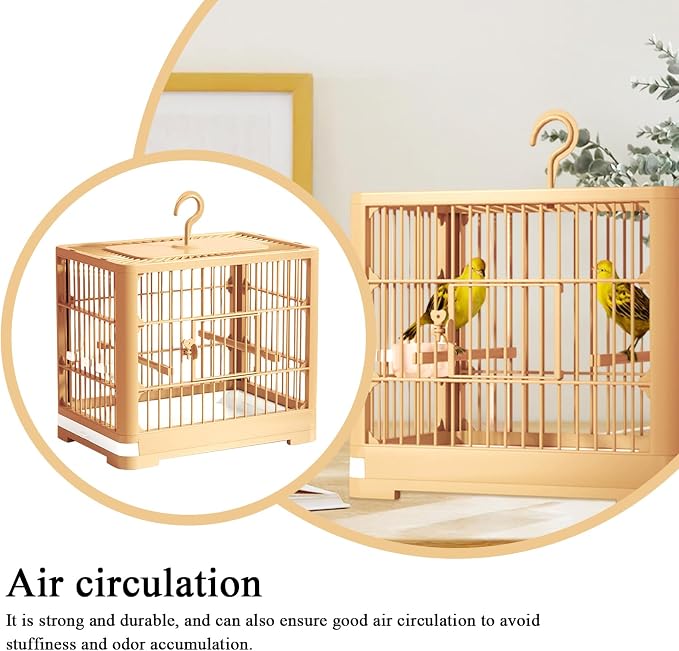 2025 New Carry Cage for Parakeet Portable 30x23x26cm Bird Travel Carrier Cage - Image 7