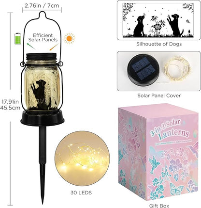 kyoryuger Dog Solar Lanterns 3in1 Dog Light Garden Decor Gifts - Image 4