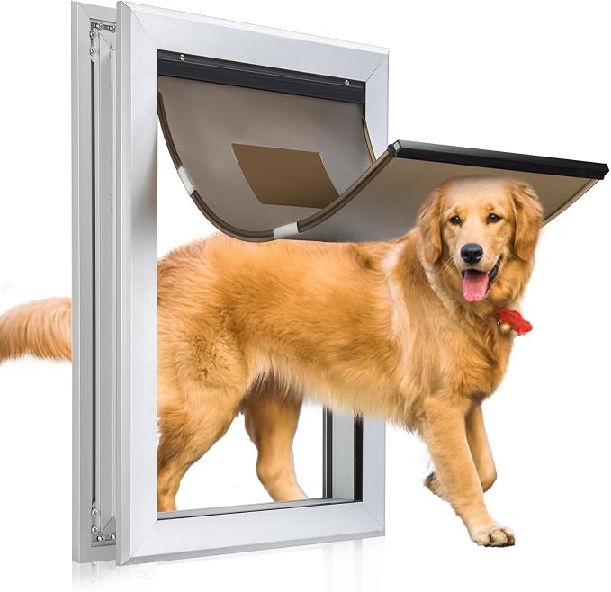 Durable Pet Door, Aluminum Door by GiveYourPetASafeHome%EF%BC%81
