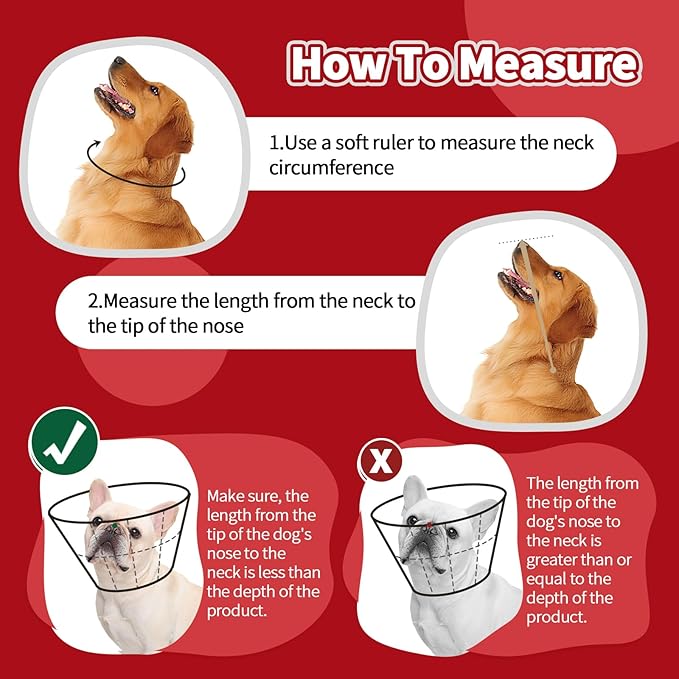 Dog Cone Collar After Surgery, Adjustable Soft Recovery Cone - Image 3