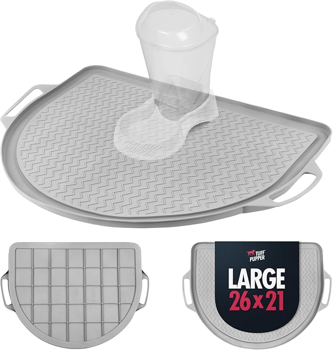 Tuff Pupper 26x21 Large Waterproof Pet Feeding Mat | Designed by TuffPupper