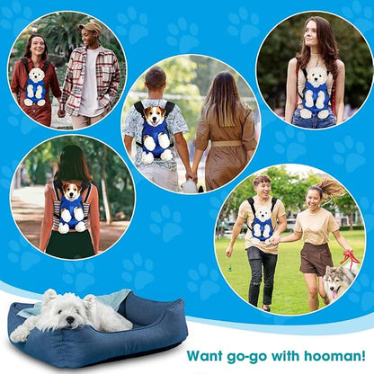 Dog Backpack Carrier, Thick Straps & Cushion, Pet Sling Front Backpacks - Image 9