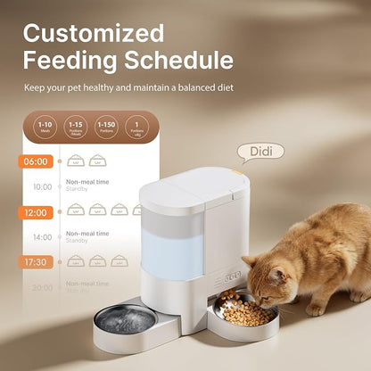 Automatic Cat Feeder and Water, 5G WiFi App Control Cat Food Dispenser - Image 2