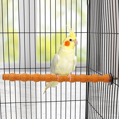 Hypeety Wood Perch Stand Paw Grinding Stick Toy Colorful Pet Bird Cage Stand - Image 5