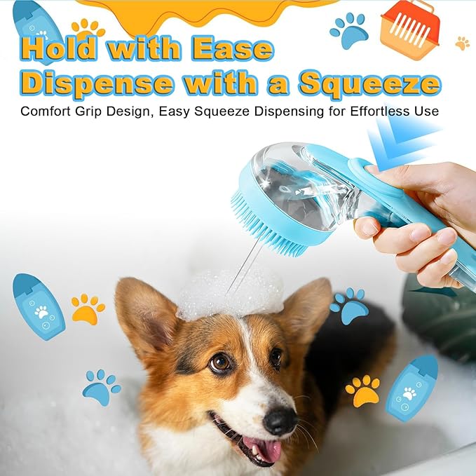 3Pcs Dog Bath Brush, Dog Scrubber - Image 3