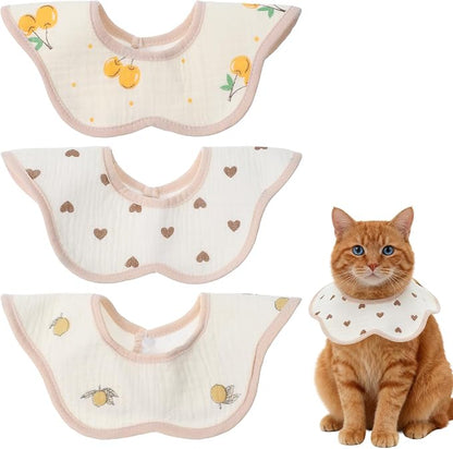 3Pcs Cat Collar Adjustable Kitten Collar Bandana by Unknown