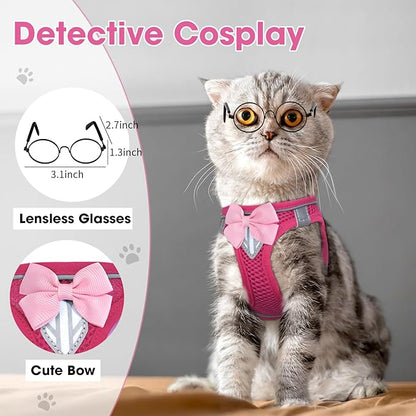 Cat Vest Harness and Leash Set for Walking Escape Proof, Adjustable Kitten - Image 8