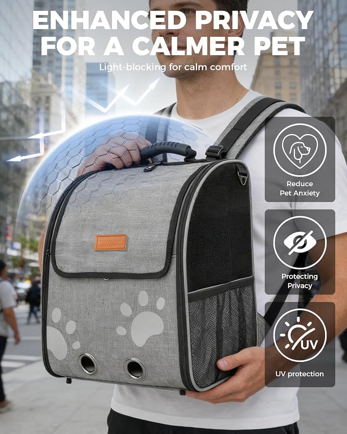 Cat Carrier Backpacks for Kitty Small Dog up to 15 lbs, Lightweight and - Image 4