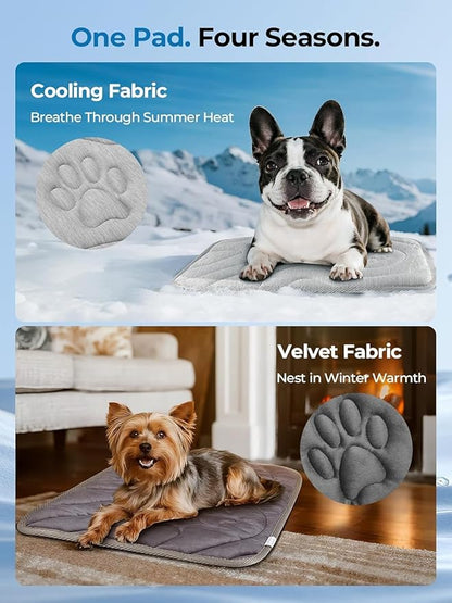 Dog Cooling Mat, Reversible Cool & Warm Pet Orthopedic Pad, Thick Mat - Image 2