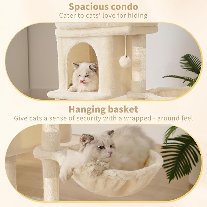 Heybly Cat Tree Tower, Cat condo - Image 5