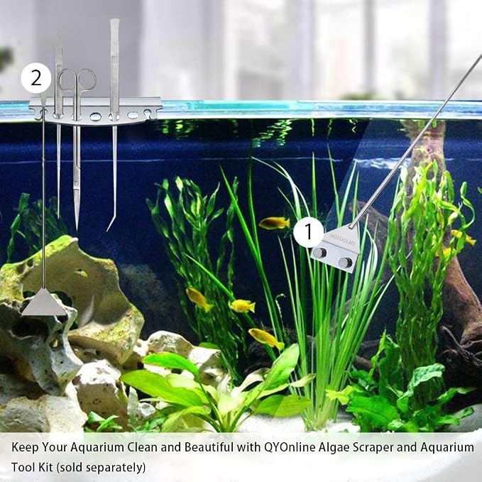 HOTOOLME Aquarium Scraper, 25.6" Stainless Steel Scraper Cleaning Razor - Image 8