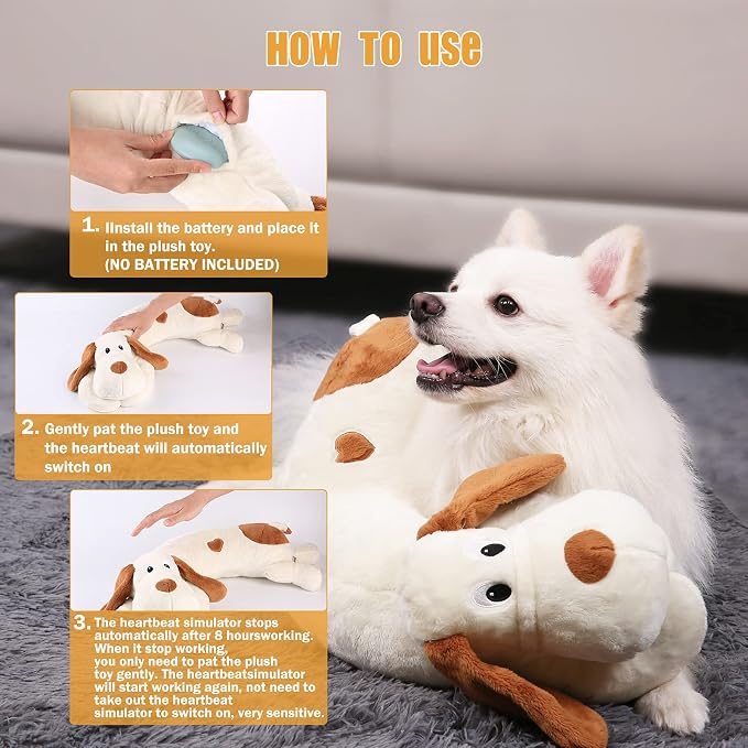 Heartbeat Dog Toy for Puppy- Helps for Dog Anxiety Relief and Calming Aid - Image 5