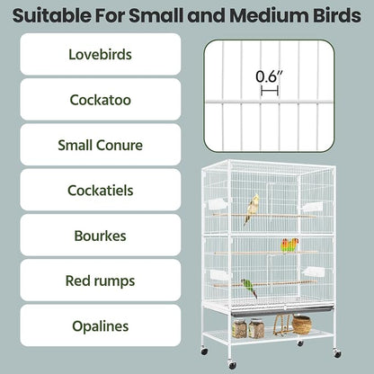 Yaheetech 52inch Bird Cage Extra Large Parakeet Parrot Cage - Image 8