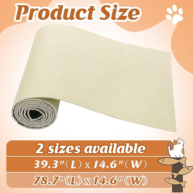 78.7''x14.6'' Trimmable Cat Scratch Furniture Protector - Image 5