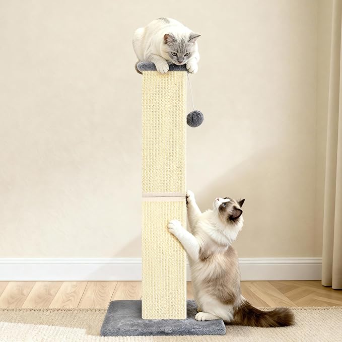 32" Tall Cat Scratching Post for Large Indoor Cats & Kittens, Cat Scratcher - Image 6