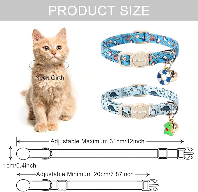 ARING PET 2 Pack Cat Collar-Cute Kitty Collars - Image 4