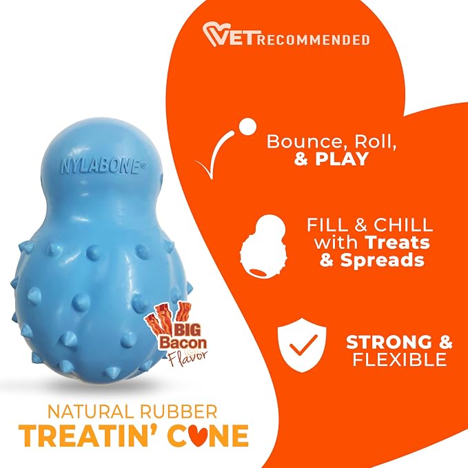 Nylabone Treatin' Cone Strong Stuffable Chew Toy - Image 3