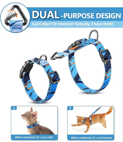 Halypet Cat Harness and Leash Set, Escape Proof Cat Harness, Safe Kitten Harness - Image 2
