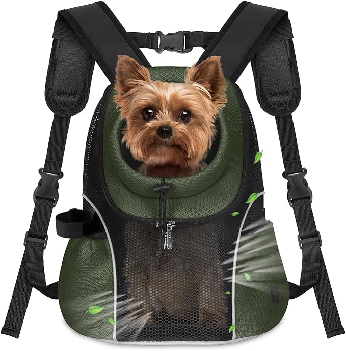 WOYYHO Pet Dog Carrier Backpack Small Dog Front Backpack Ventilated Mesh Dog by WOYYHO