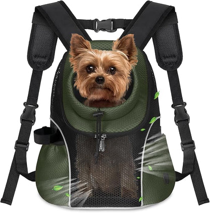 WOYYHO Pet Dog Carrier Backpack Small Dog Front Backpack Ventilated Mesh Dog by WOYYHO