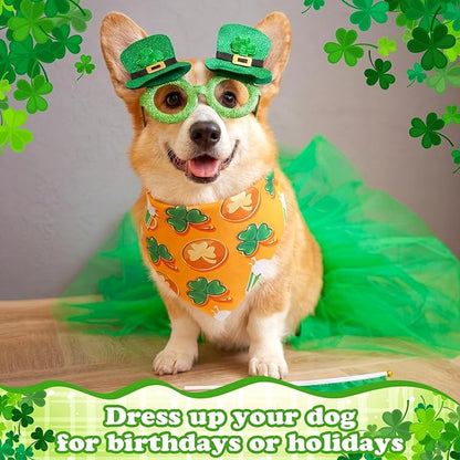 Youyole 120 Pcs Dog St. Patrick's Day Bandana Bulks Shamrocks Dog Bandanas - Image 6