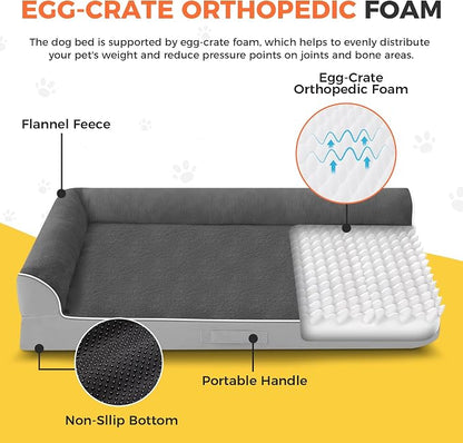 Dog Bed Large Sized Dogs, XL Orthopedic Dog Bed - Image 2