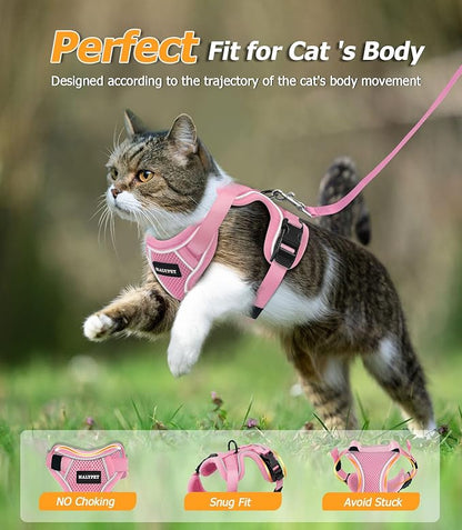 Halypet Cat Harness and Leash Set Escape Proof Adjustable Cat Leash Comfortable - Image 6