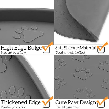 KPWACD Pet Feeding Mat for Dogs and Cats, Silicone Dog Placemat Non-Slip - Image 4