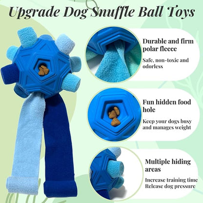 Snuffle Ball for Dog Toys Unbreakable Upgrade Ball Interactive Toy Foraging - Image 3