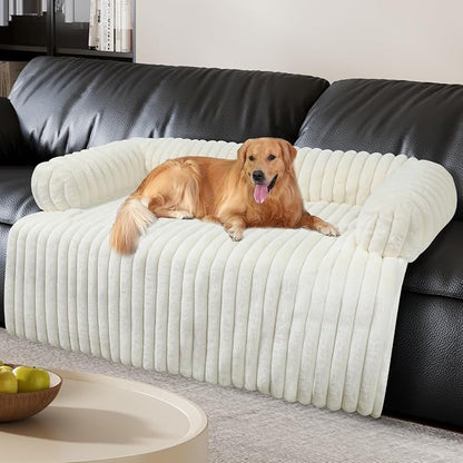 Wn's Day Luxurious Dog Couch Bed, Washable Calming Dog Couch Cover, Removable by Unknown