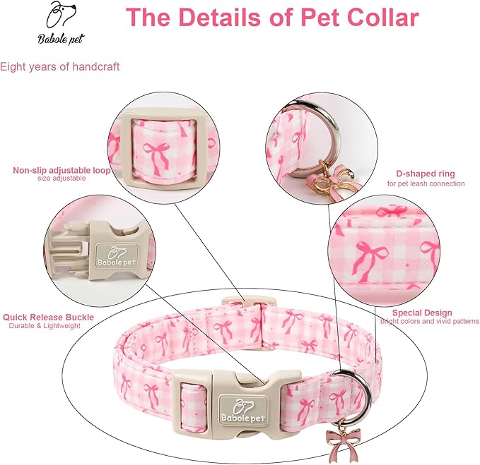 Girl Dog Collar for Small Dogs - Image 4