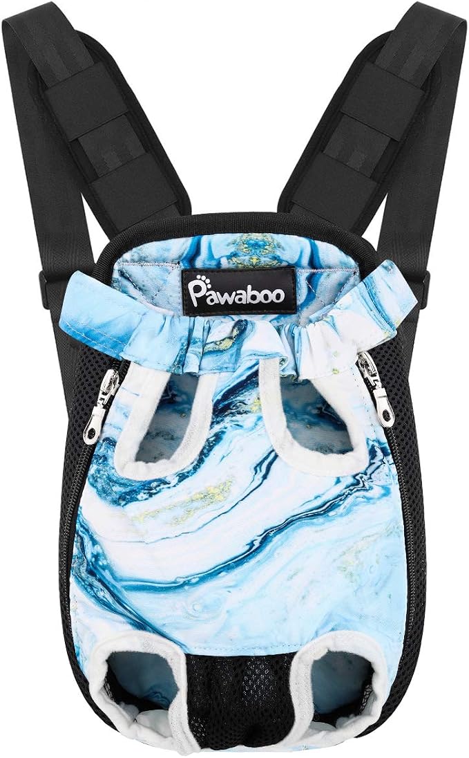 Pawaboo Pet Carrier Backpack, Adjustable Pet Front Cat Dog Carrier Backpack by Pawaboo