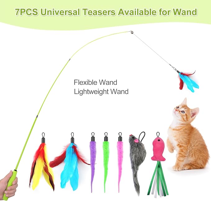 ChicWow Interactive Retractable Cat Wand & Hanging Toys - Image 10