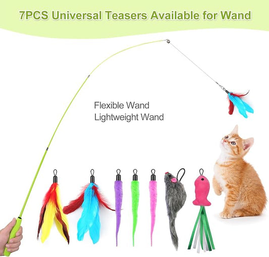 ChicWow Interactive Retractable Cat Wand & Hanging Toys - Image 2