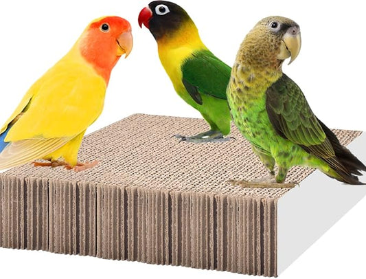 KATUMO Bird Toys, 7.8 Inch Paper Parakeet Shredding Chewing Toys Parrot Perch by KATUMO
