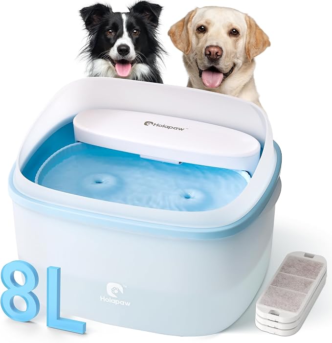 Dog Water Fountain for Large Dogs, 2.1Gal/8L Dog Water Bowl Dispenser, No Spill by Unknown