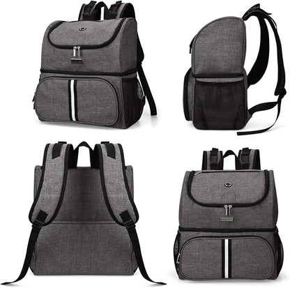 BAGLHER Pet Travel Bag, Double-Layer Pet Supplies Backpack, Pet Travel Backpack - Image 2