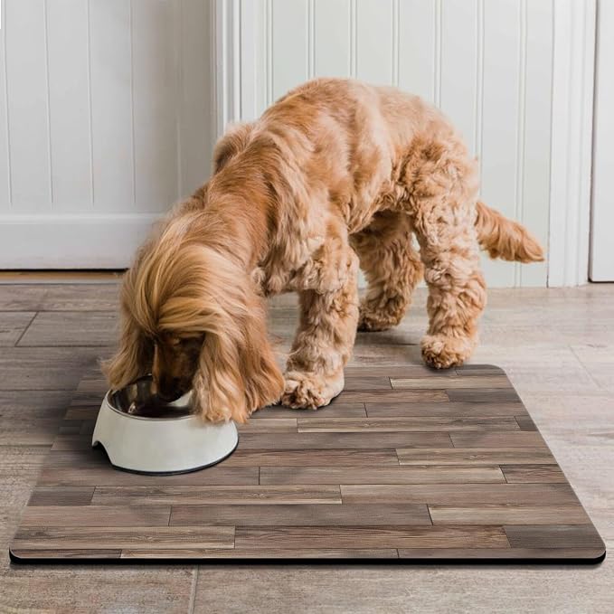 Pet Feeding Mat for Floors Waterproof Dog Mat for Food and Water Absorbent - Image 7