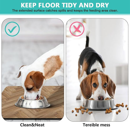 Pet Feeding Mat for Floors Waterproof Dog Mat for Food and Water Absorbent - Image 4