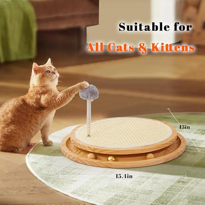 Cat Scratcher, Cat Natural Sisal Scratching Pad, Kitten Interactive Toy - Image 6