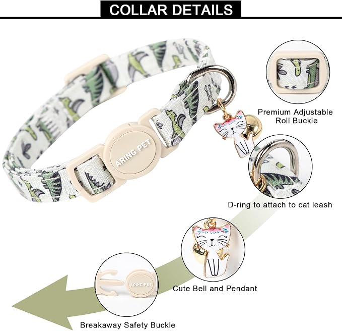 ARING PET 2 Pack Cat Collar-Cute Cotton Cat Collar - Image 2