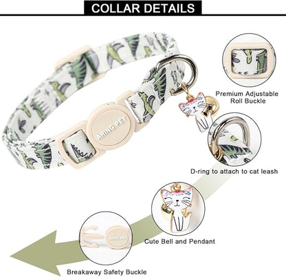 ARING PET 2 Pack Cat Collar-Cute Cotton Cat Collar - Image 2