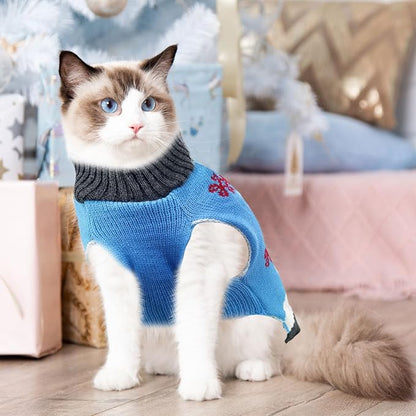 Pet Christmas Dog Sweaters Cute Animal Snowman Printed Puppy Xmas Costumes - Image 8