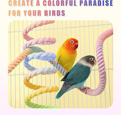 3PCS Parrot Perch, Soft Rope Bird Perches - Image 6