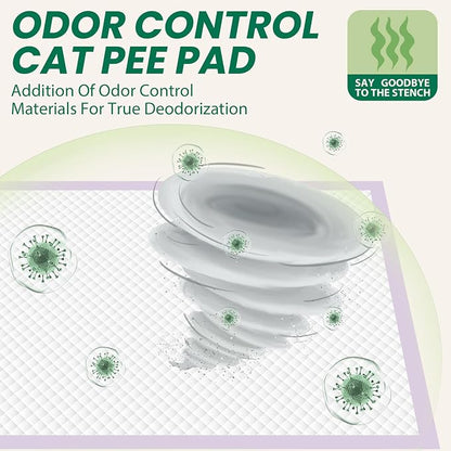 IMMCUTE Multi-Cat Litter Pads 16.9" X 11.4", 30 Ct, Odor Control, Thickened - Image 6