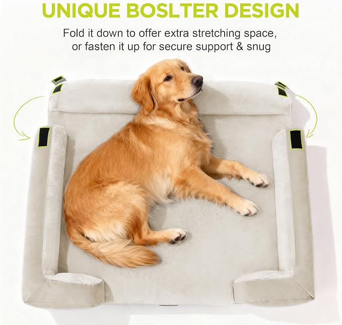 Orthopedic Dog Bed for Extra Large Dogs, XXL Waterproof Egg Crate Memory Foam - Image 3