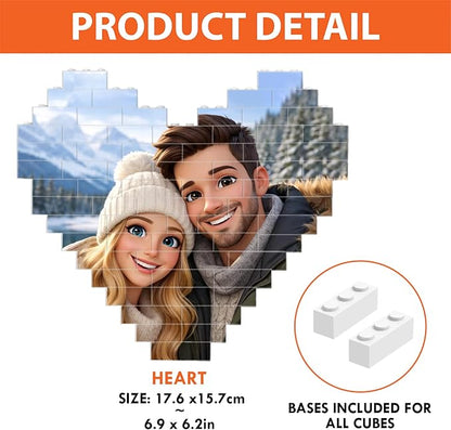 NAZENTI Custom Couple Photo Building Block gifts - Image 7